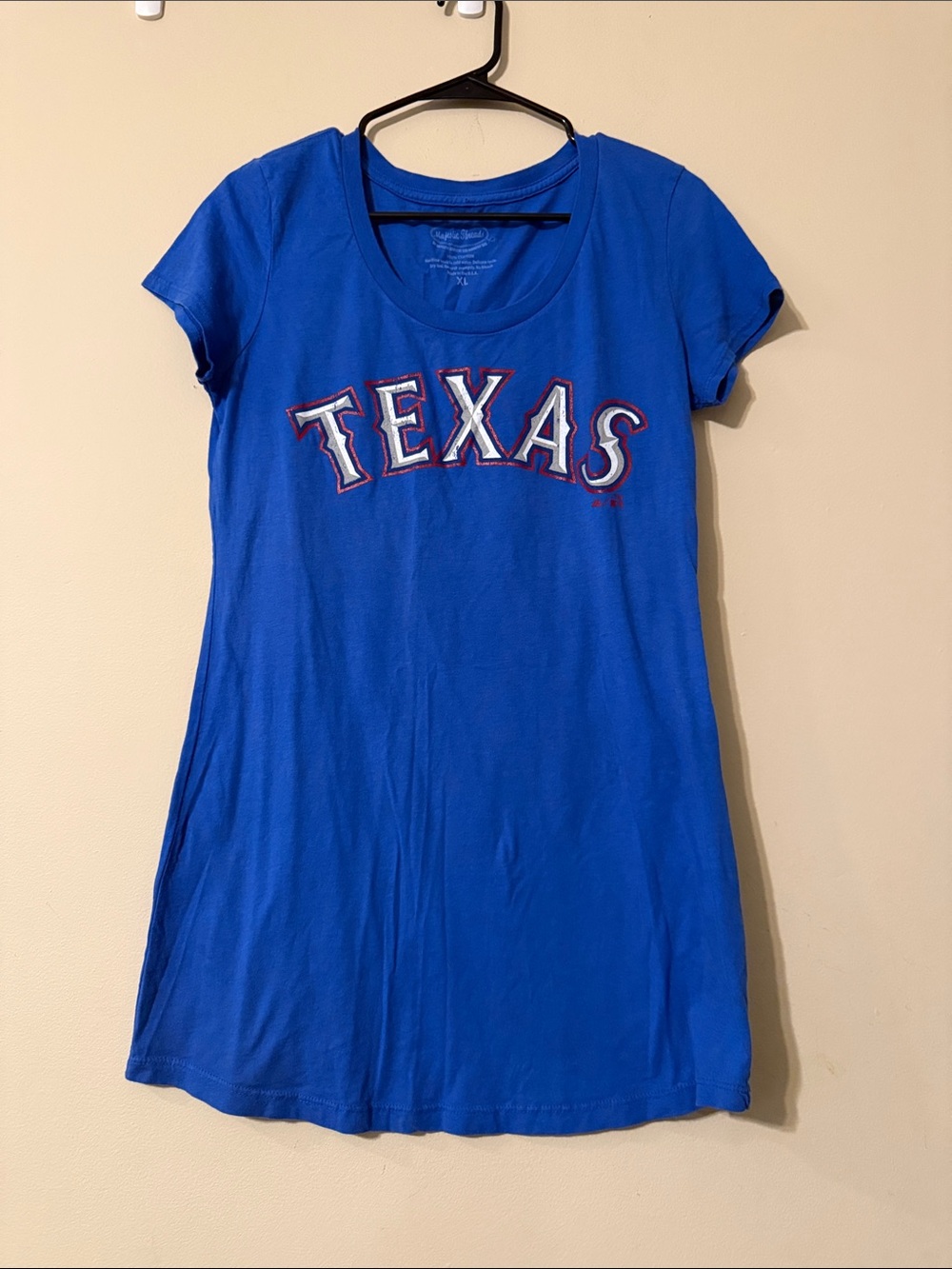 Texas Blue Short-Sleeve Women's Tee Dress